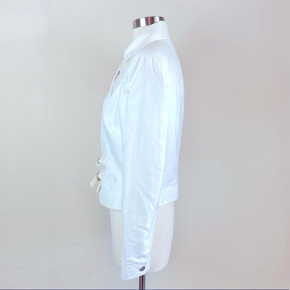 Javier Simorra White Jean Jacket - Picture 4 of 13